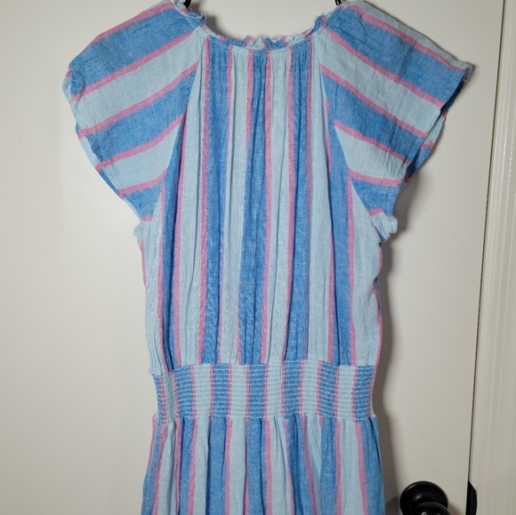 Rails Amellia Linen Blend Midi Striped Dress | Rails Dress | Spring Dress Small - Picture 8 of 9